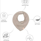 MI ARCUS  Feeding, Drool Bibs for Baby Boys, Girls, Newborns(pack of 5)
