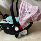 LIFELONG  Baby Stroller/Pram, Pink & green/ Travel system with car seat 