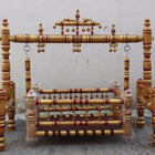 Wooden Balmukut Traditional Cradle With Parna, Dimensions: 26W×40H in Inch - PyaraBaby