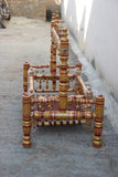 Wooden Balmukut Traditional Cradle With Parna, Dimensions: 26W×40H in Inch - PyaraBaby