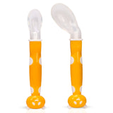 ADORE Flexi Silicone Feeding Spoon Set- Pack of 2 - PyaraBaby