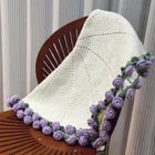Crochet Rose Blanket/ Crochet Baby Blanket/ Handmade Flower Banket