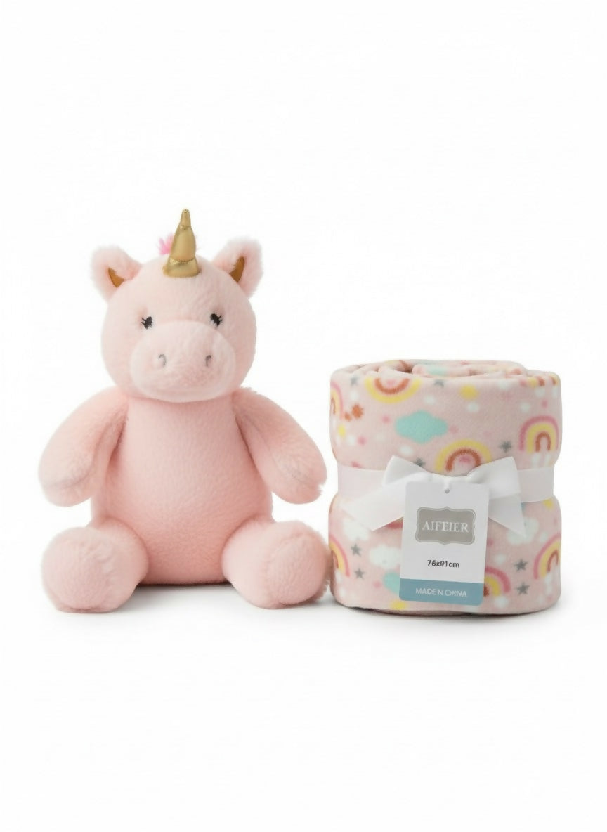 Baby blanket with toy pack of 2