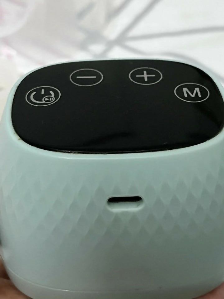 White electronic device with control panel