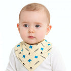 Hosiery Cotton Baby V Shape Bib | Assorted Colors | Steel Snap Button Closure