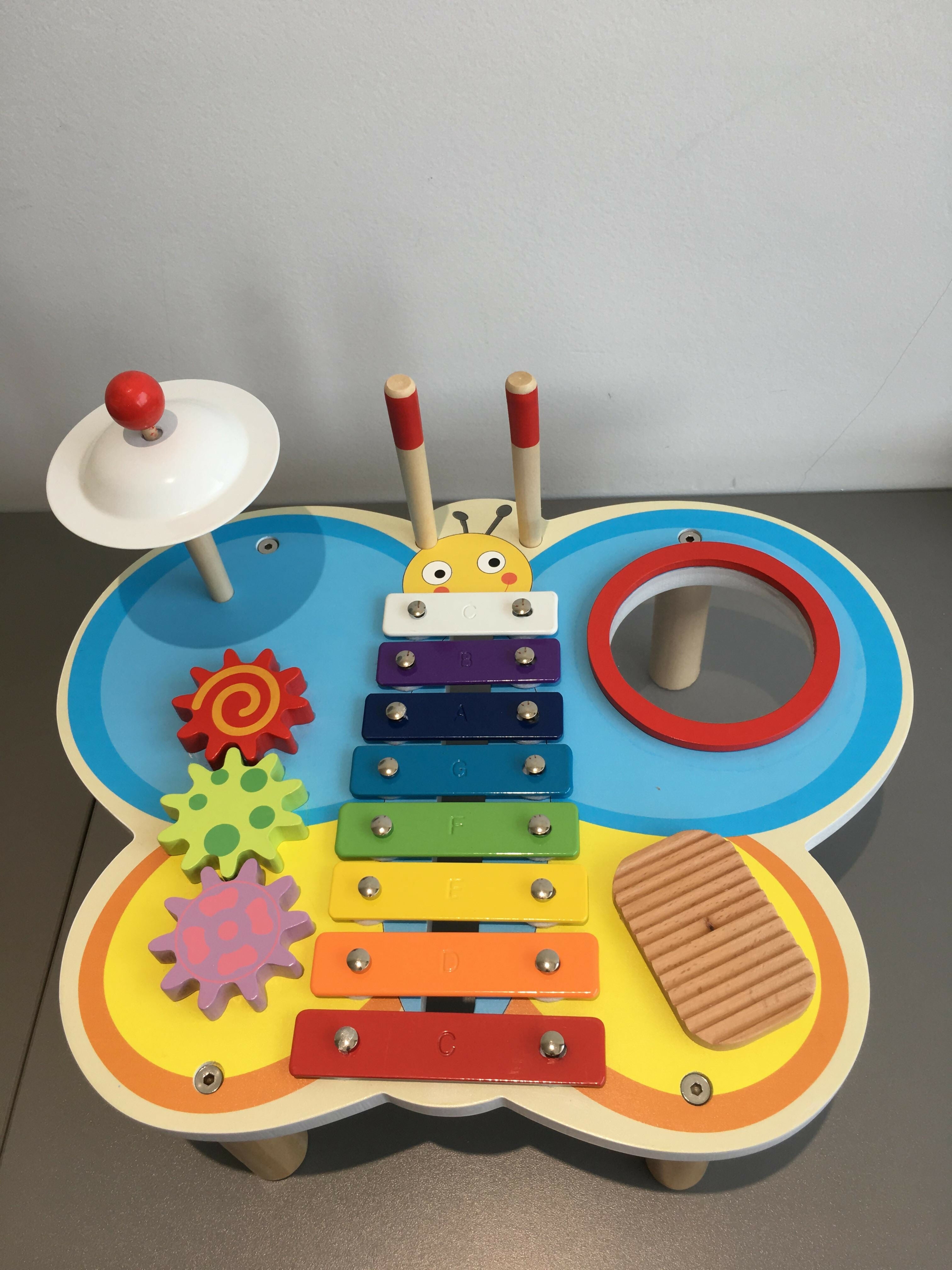 Discover the 5 In 1 Wooden Cartoon Educational Xylophone Instrument Toy – a fun, multi-functional toy for developing musical skills, shape sorting, and number recognition.