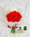 Crochet Flower Bouquet with Net Wrap – Handmade & Gift-Ready