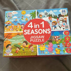 4 in 1 Seasons Jigsaw Puzzle – Learn & Play Through the Seasons!