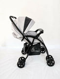 R FOR RABBIT Sugar Pop Baby Stroller/Pram – Grey Reversible Recline