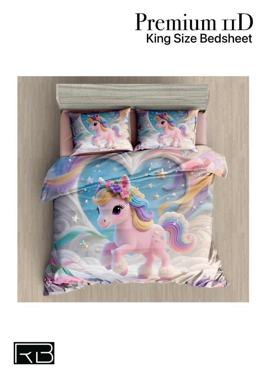Unicorn-themed bedding set 