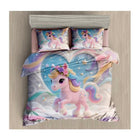 Unicorn-themed bedding set 