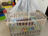 Cot + Crib + Soft railguards
