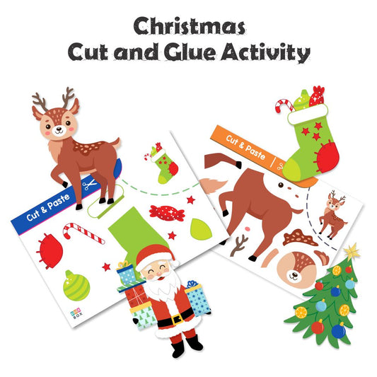 ZOOPLAY Cut & Glue Activity - Christmas