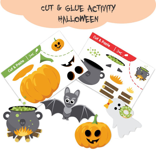 ZOOPLAY Cut & Glue Activity - Halloween