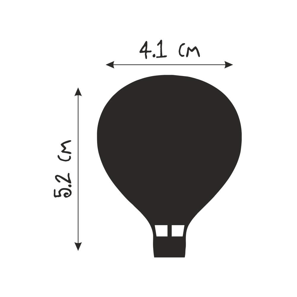 Chalk Board Rakhi - Hot Air Balloon