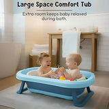 Baby silicone collapsable bathtub.(Blue color)