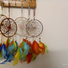 crochet dreamcatcher, handmade wall decor, boho dreamcatcher, nursery wall hanging, crochet home decoration