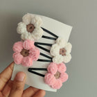 Crochet hair accessories Hair clips ,hair ties