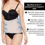 Postpartum support belt – full recovery support from belly to back, for every new mom.

