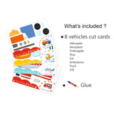 ZOOPLAY Cut & Glue activity - Vehicles