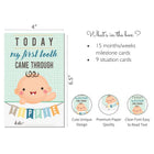 ZOOPLAY Baby Boy Milestone Cards - Pack of 24