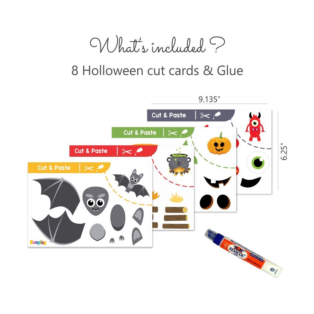 ZOOPLAY Cut & Glue Activity - Halloween