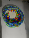 Colorful ball pit with multicolored balls