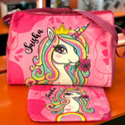 PERSONALIZED Duffle Bag with Matching Pouch