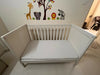 IKEA SUNDVIK Baby Cot with Mattress & Accessories (White)