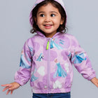 Bright  Print Hoodie Jacket