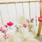 Handcrafted Crochet Play Gym Set / Cradle Hanging Set: 100% cotton yarn, safe and vibrant toys for baby’s playtime and naptime.