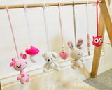 Handcrafted Crochet Play Gym Set / Cradle Hanging Set: 100% cotton yarn, safe and vibrant toys for baby’s playtime and naptime.