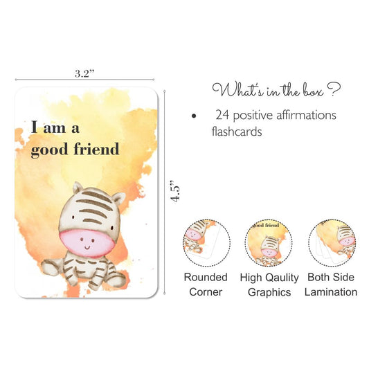 ZOOPLAY Positive Affirmations Flashcards