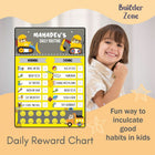 ZOOPLAY Daily Reward Chart Personalised - Builder Zone