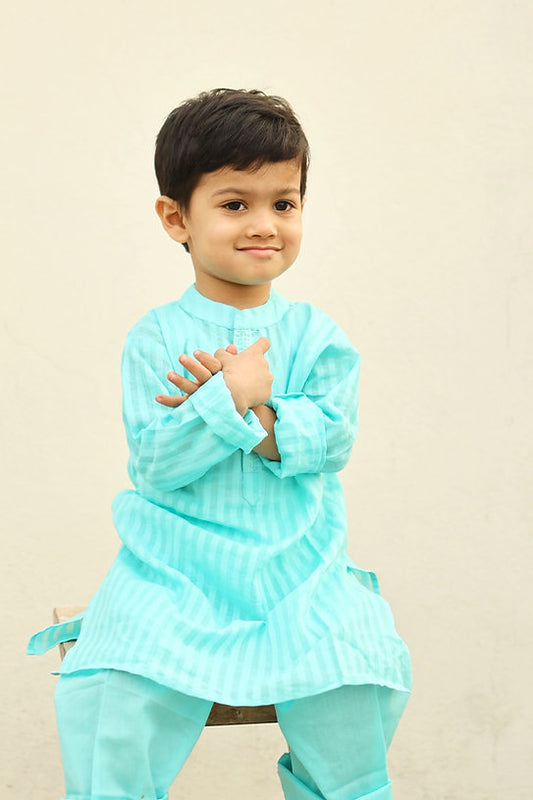 Shop now for 100% cotton kurta pajama sets for boys, perfect for traditional charm and comfort!