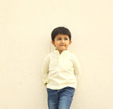 Shop now for boys' classic 100% cotton half-button shirts, perfect for both casual and formal occasions!