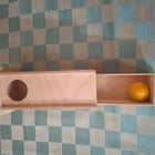 Curious cub object permanence box with drawer
