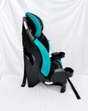 Evenflo Chase LX 2-in-1 harness booster car seat with high-back booster mode, 5-point safety harness, adjustable head support, side-impact protection, and cushioned seating for growing children.