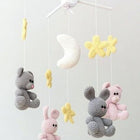 Cot Mobile with Crochet Animals