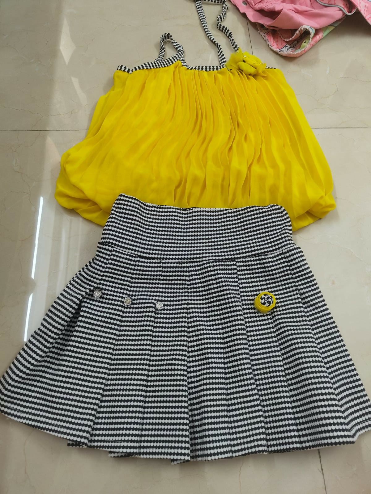 Partywear Top & Bottom Combo Set of 2 for Baby Girl – Cute & Stylish Outfit for Special Occasions