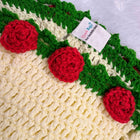Crochet Rose Blanket/ Crochet Baby Blanket/ Handmade Flower Blanket