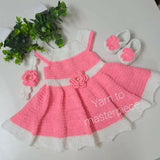 Dress your baby girl in adorable style with our Frock/Dress, Band, and Booties Set – perfect for comfort and charm on any occasion.