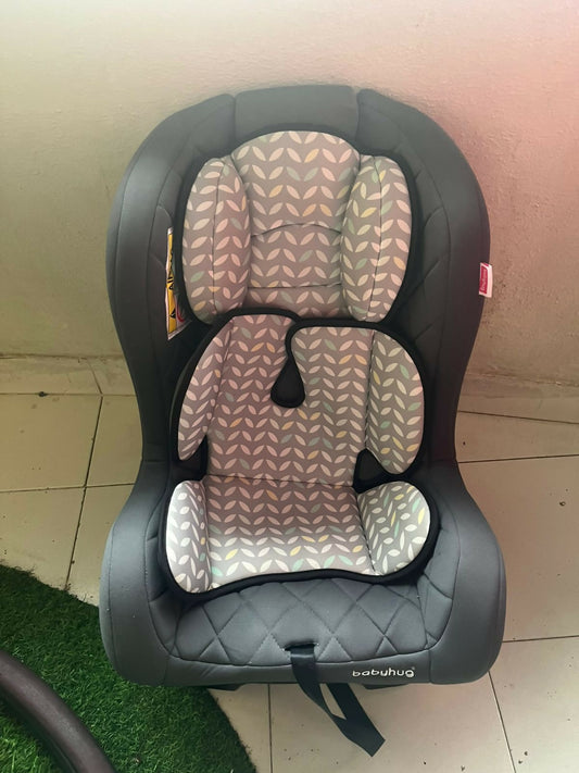 Babyhug convertible car seat – safe, padded, and adjustable seat for infants to toddlers.

