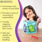 My Money Box Personalised - Roar & Save (Piggy Bank)