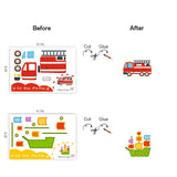 ZOOPLAY Cut & Glue activity - Vehicles