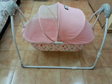 R for Rabbit Lullabies Baby Cradle Automatic Swing (Pink)