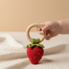 Strawberry rattle for baby