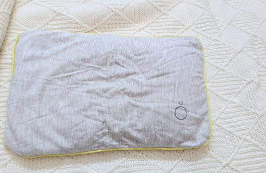 OMVED Baby's First Pillow Head Shaping Mustard Seeds Pillow with Lavender Removable Cotton Cover, Neck Support & Comfort Pillow- Large Size 35 x 20 cm - PyaraBaby