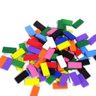 Wooden Dominos blocks - Multicoloured - 100 pcs