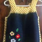 Crochet denim dress for kids – stylish, comfy, and beautifully handcrafted for your little star.

